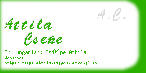 attila csepe business card